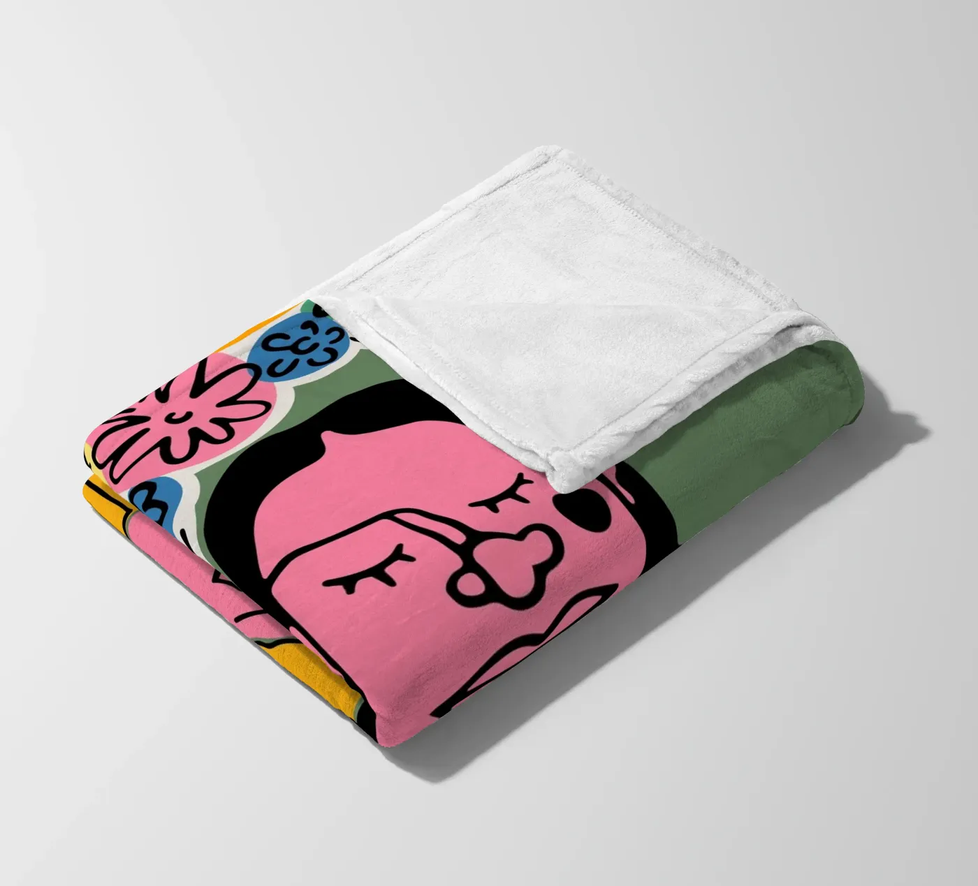 Die Blumen Fleecedecke von Portraits