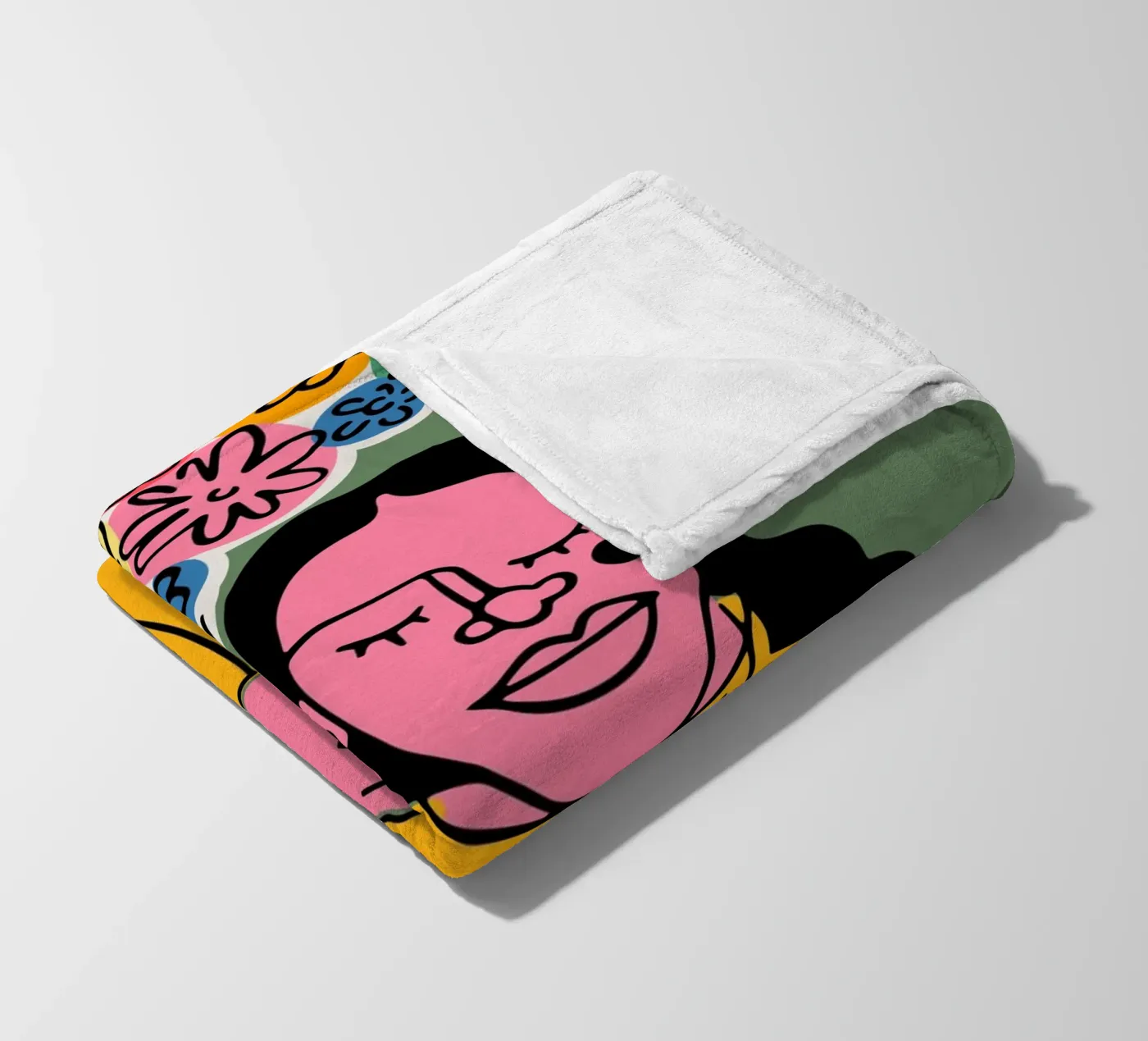 Die Blumen Fleecedecke von Portraits