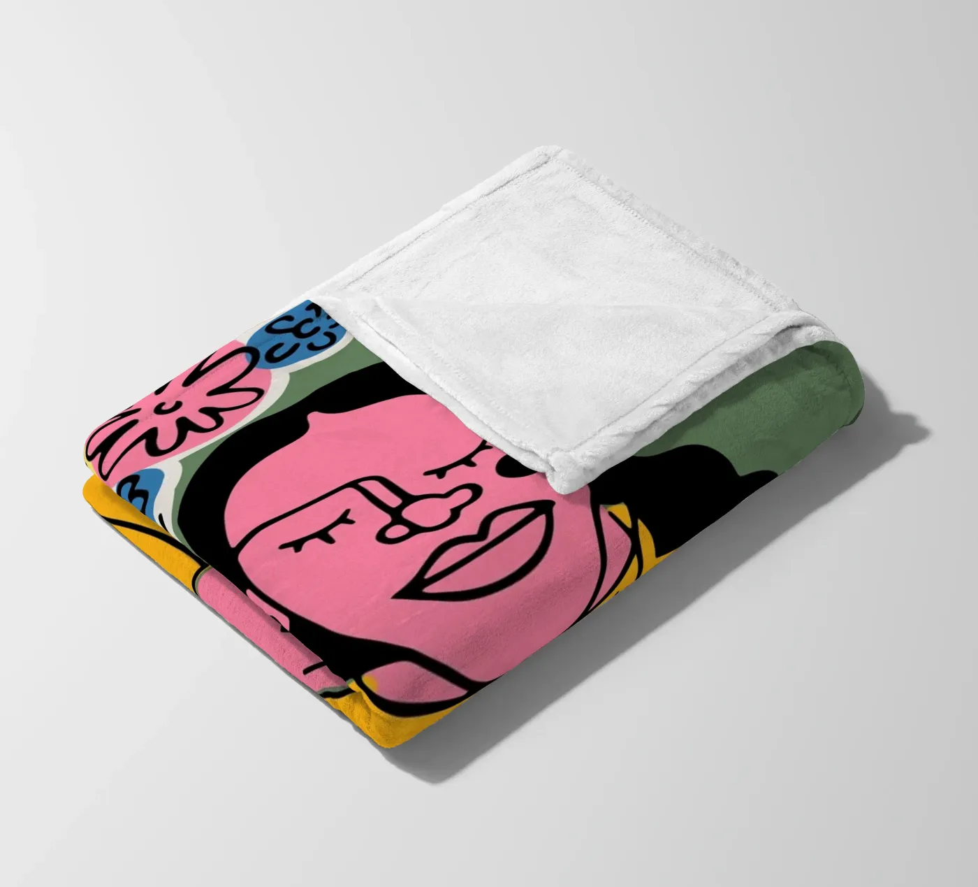 Die Blumen Fleecedecke von Portraits