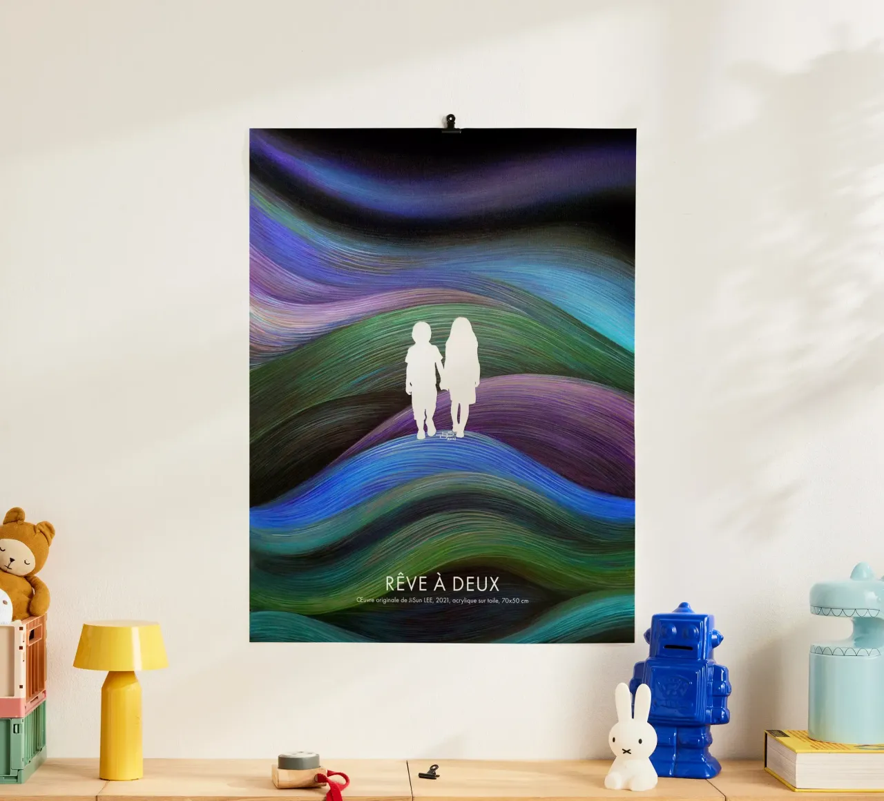 Rêve de Silhouette - 4 poster with aluminum frame by artleejisun