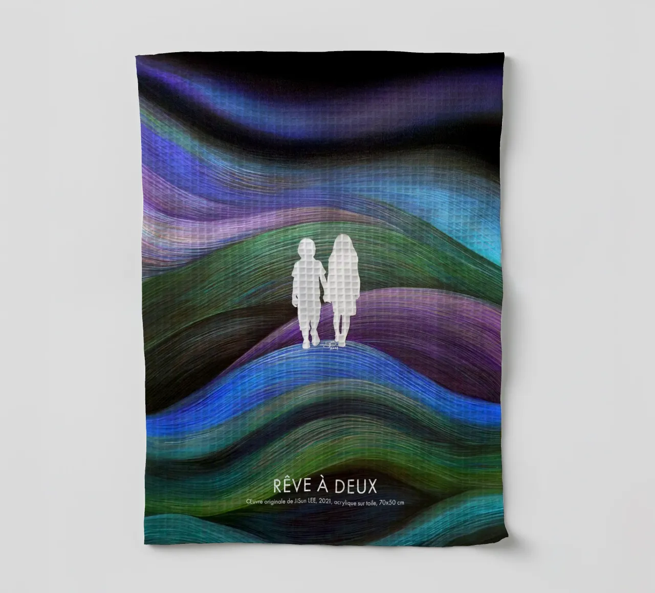 Rêve de Silhouette - 4 tea towel by artleejisun