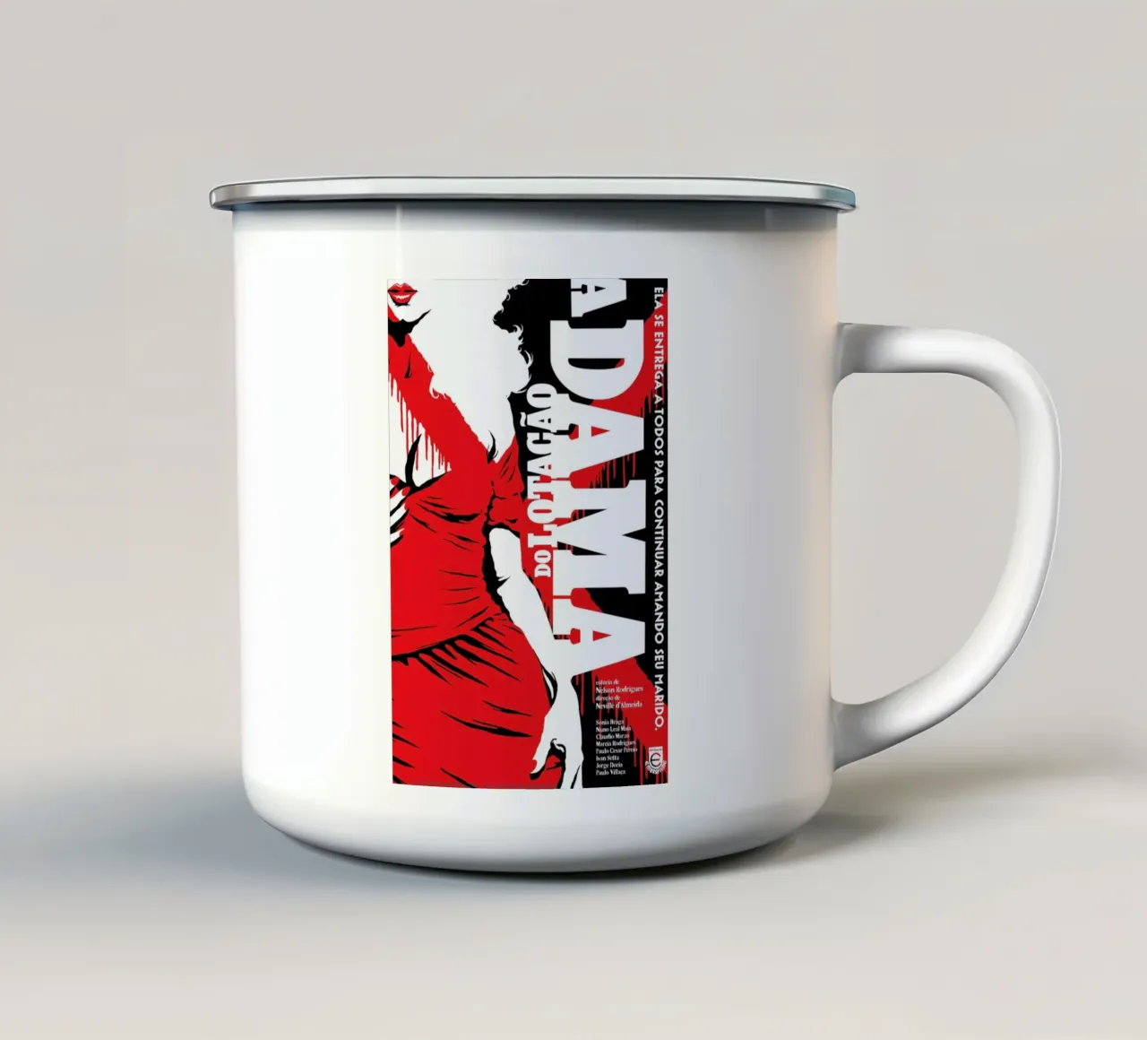A Dama do Lotacao tazza in smalto da Butcher Billy