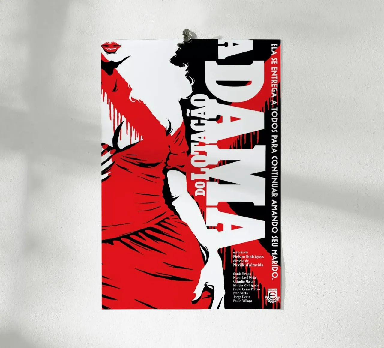 A Dama do Lotacao poster con telaio in alluminio da Butcher Billy