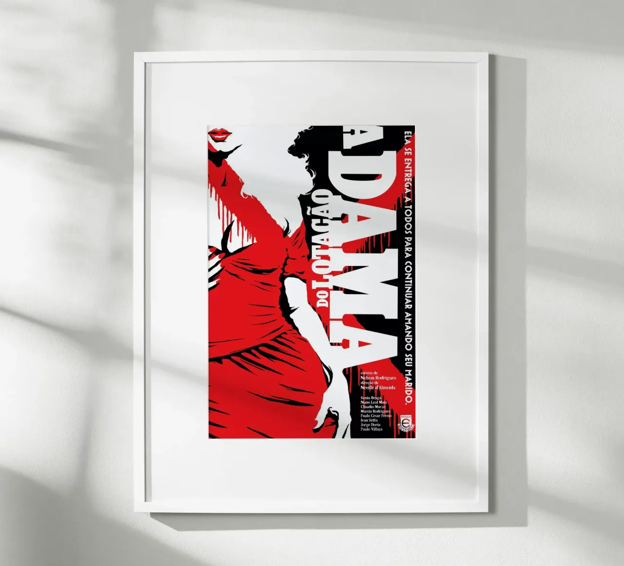 A Dama do Lotacao poster con telaio in alluminio da Butcher Billy