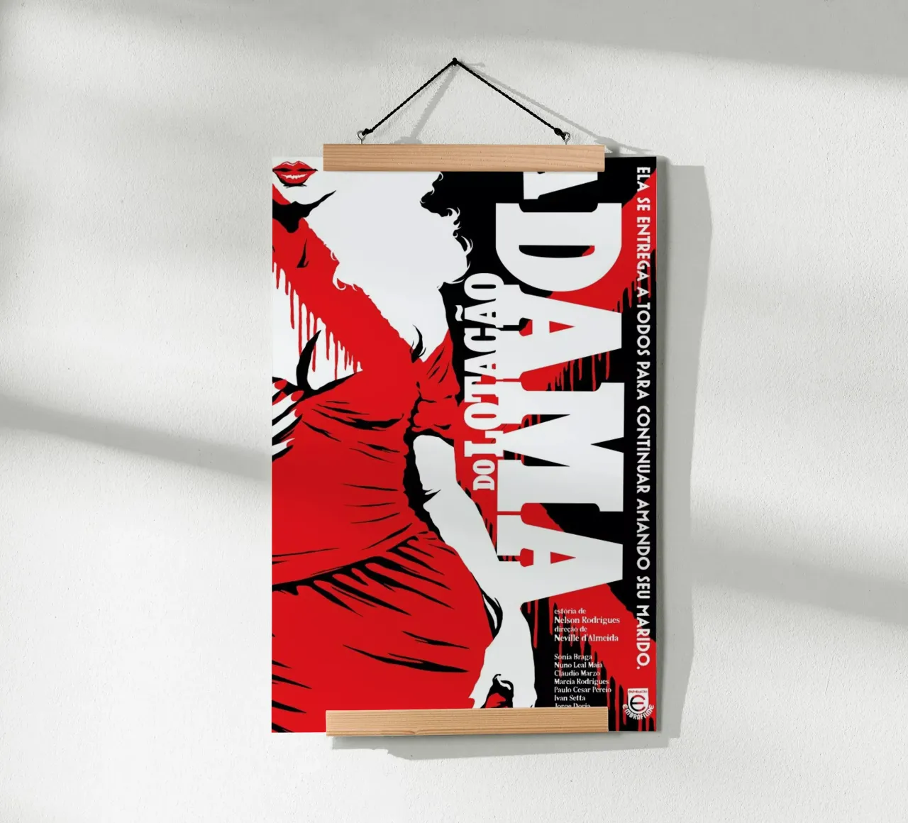 A Dama do Lotacao poster con telaio in alluminio da Butcher Billy