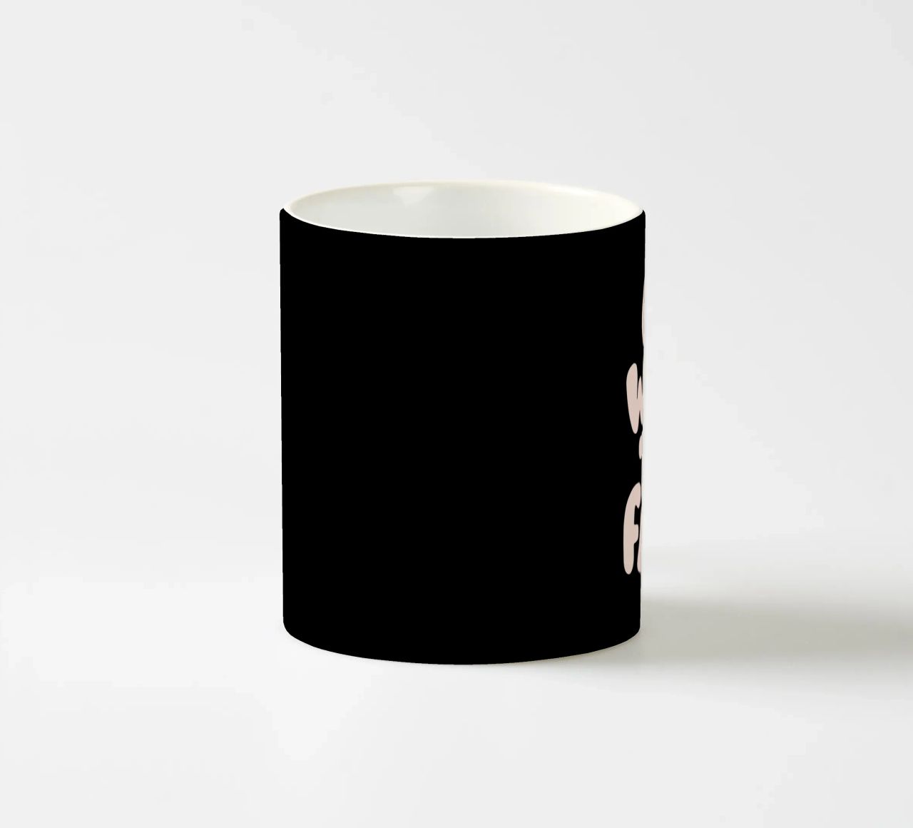 Go With The Flow Design tipografico rilassante tazza in ceramica da THE MOTIVATED TYPE