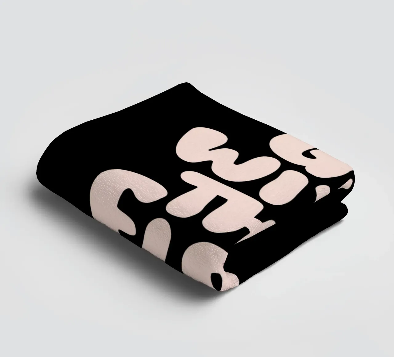 Go With The Flow Typografie Design apaisant serviette de bain de THE MOTIVATED TYPE