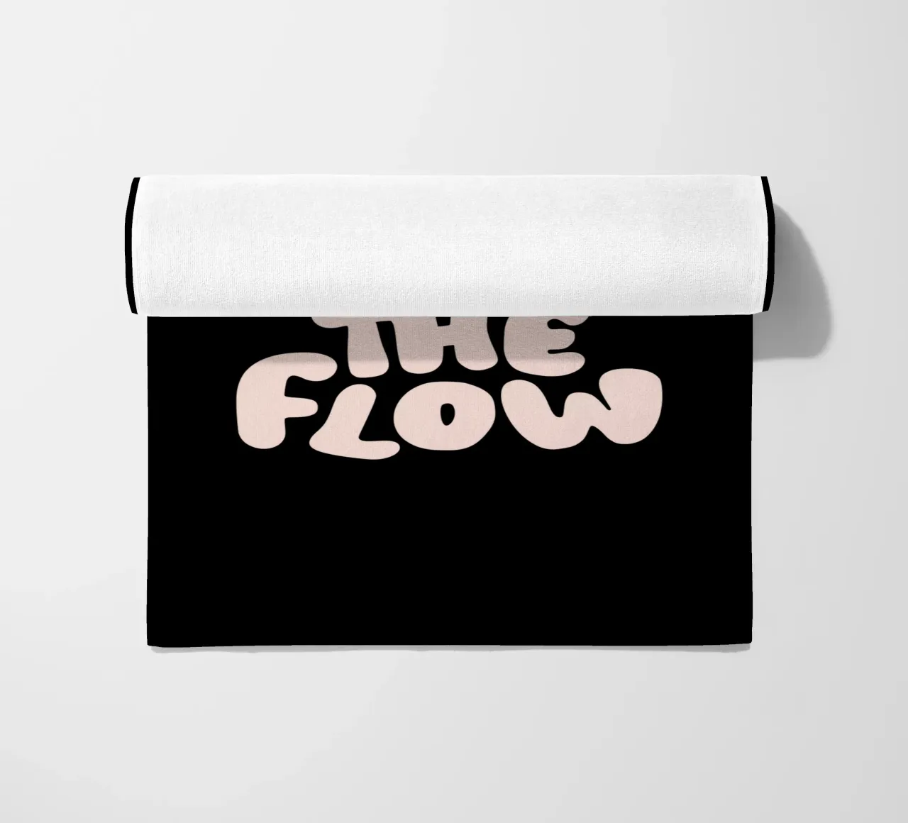 Go With The Flow Typografie Design apaisant serviette de plage de THE MOTIVATED TYPE