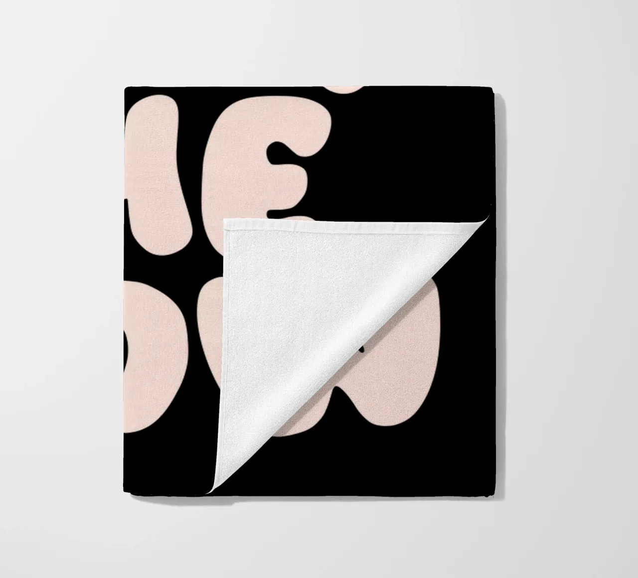 Go With The Flow Typografie Design apaisant serviette de plage de THE MOTIVATED TYPE