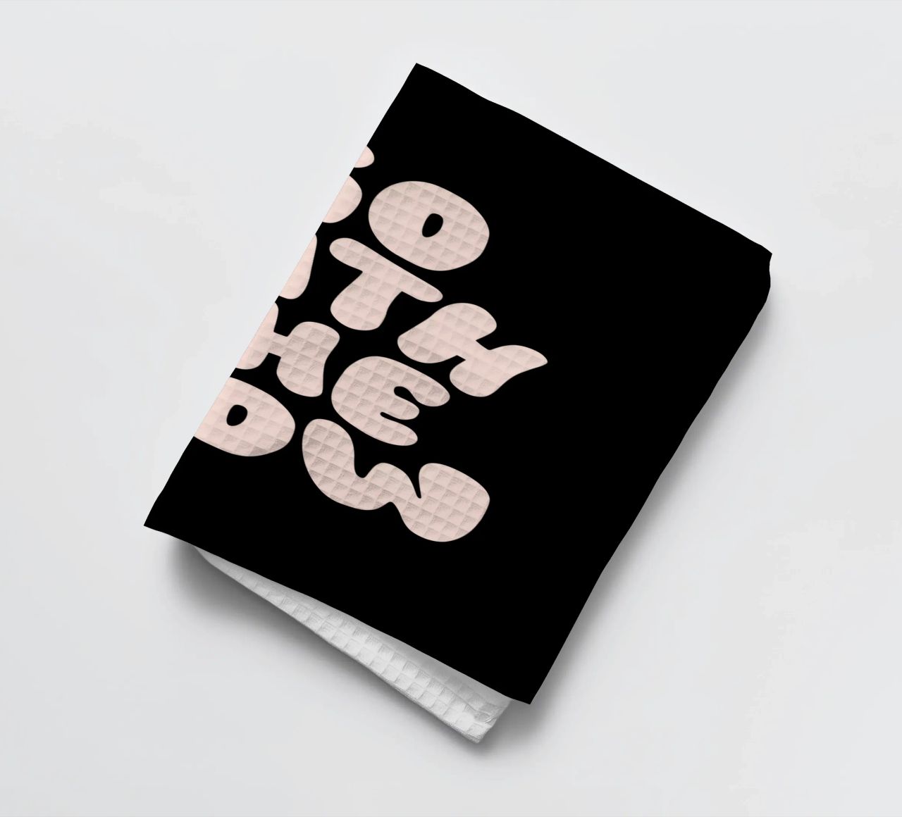 Go With The Flow Design tipografico rilassante canovaccio da cucina da THE MOTIVATED TYPE