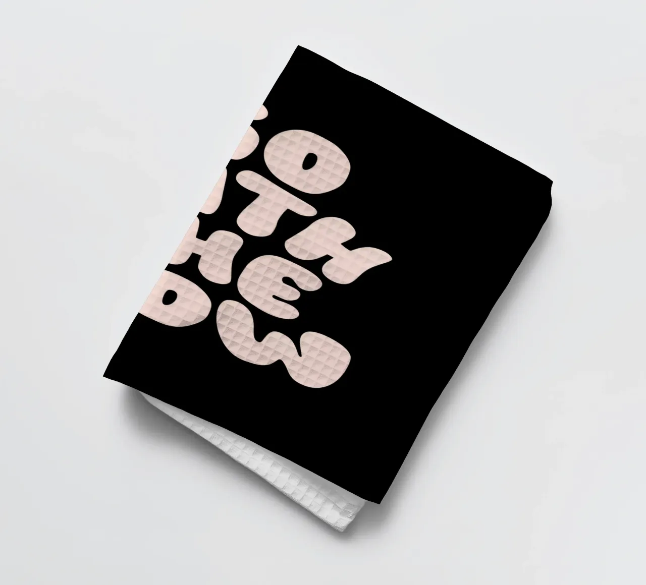 Go With The Flow Rustgevend Typografie Ontwerp theedoek van THE MOTIVATED TYPE