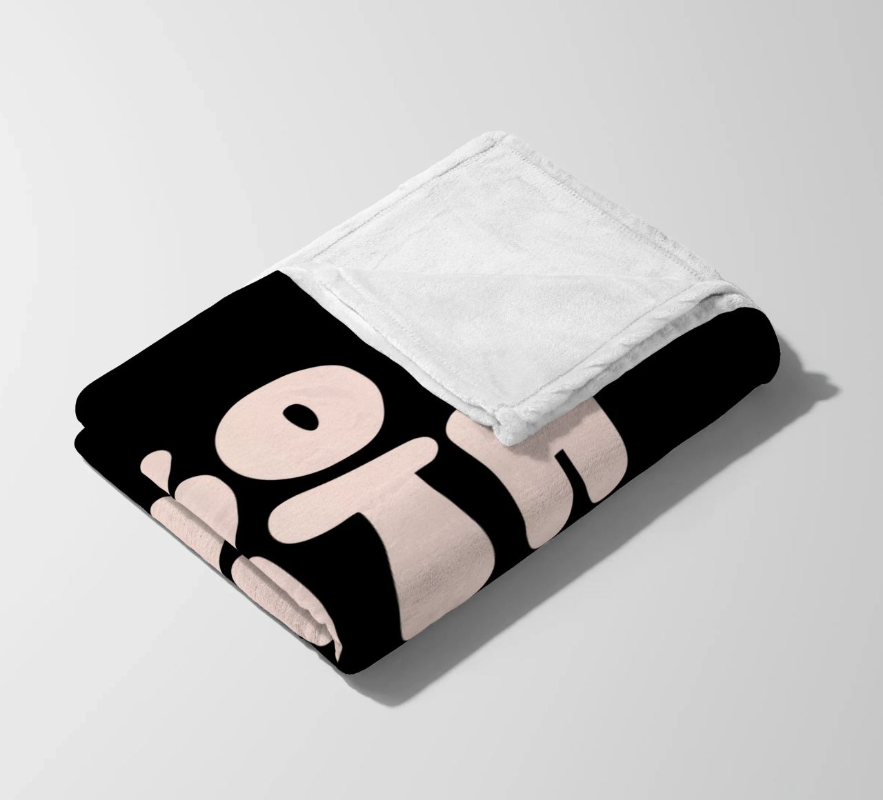 Go With The Flow Design tipografico rilassante coperta in pile da THE MOTIVATED TYPE