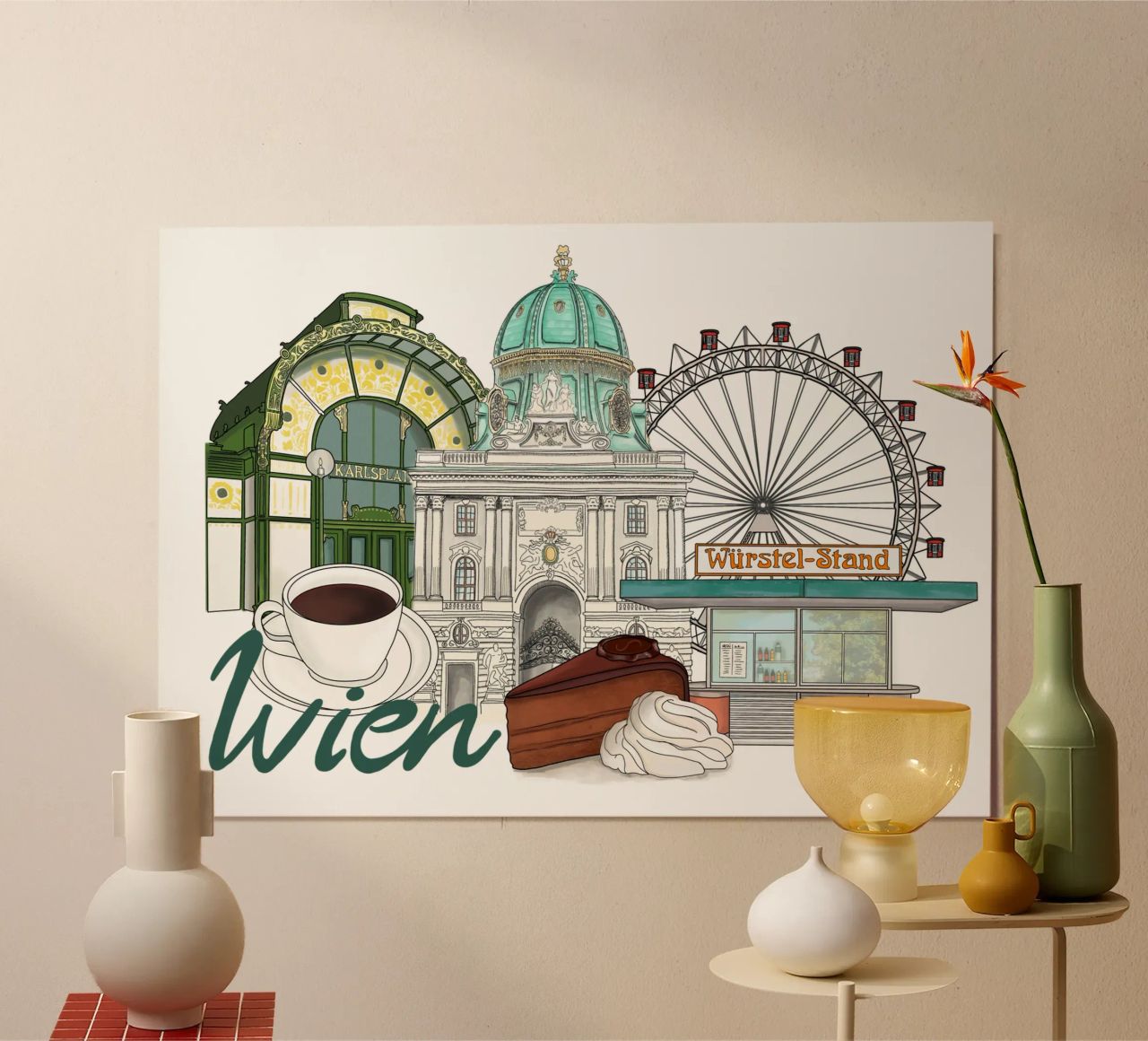 Best of Wien Poster von Claudiabrueggen