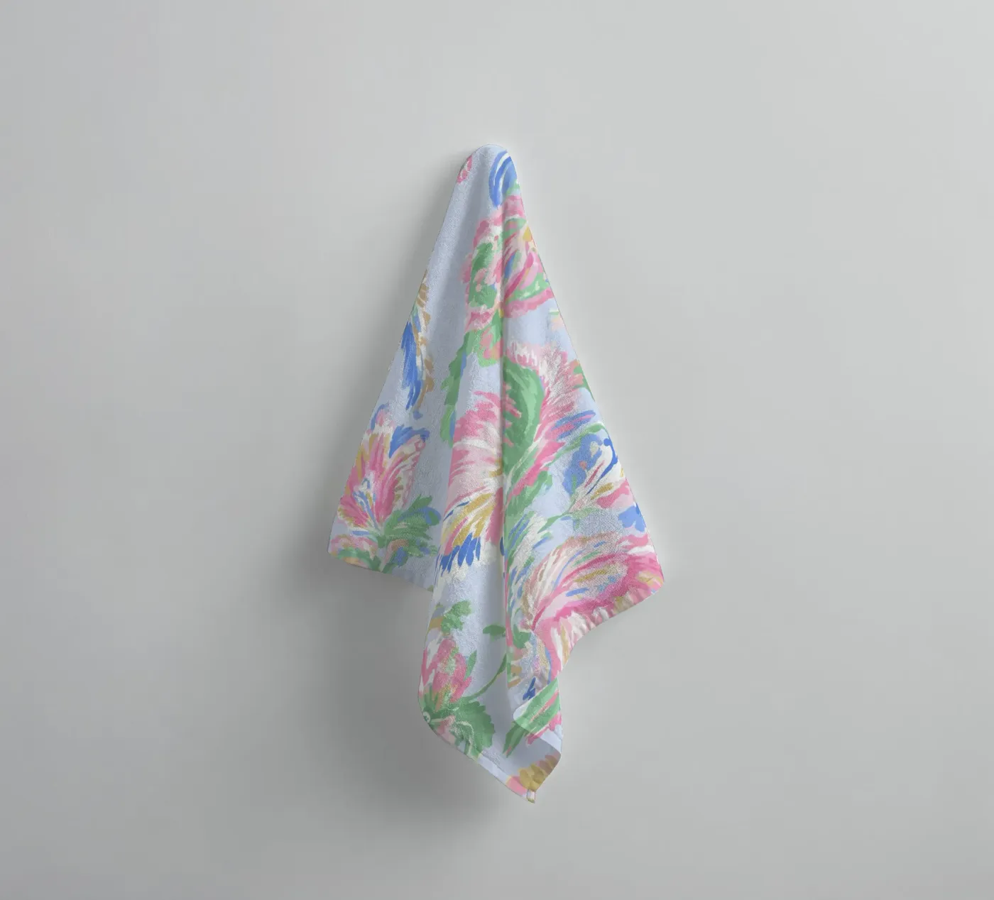 Romantic Flower Pattern towel by treechild