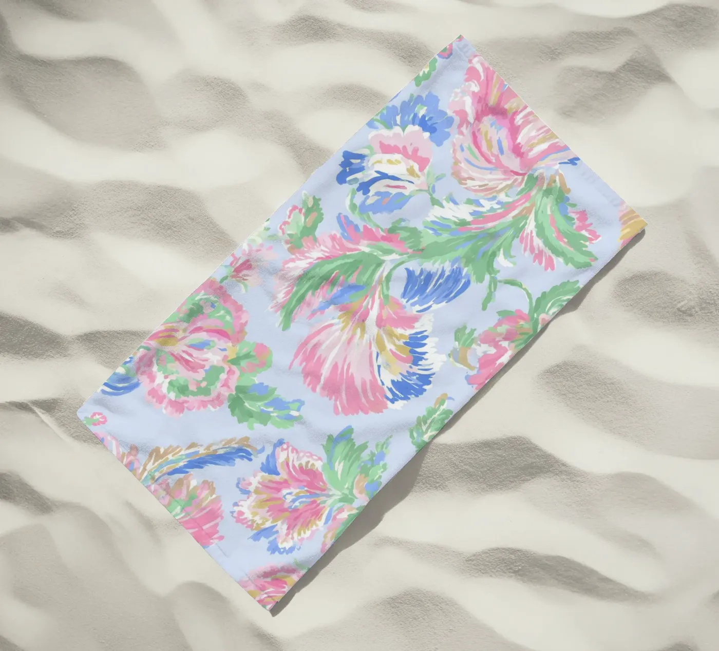 Romantic Flower Pattern telo mare da treechild