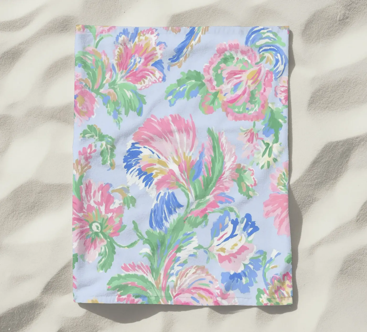 Romantic Flower Pattern telo mare da treechild
