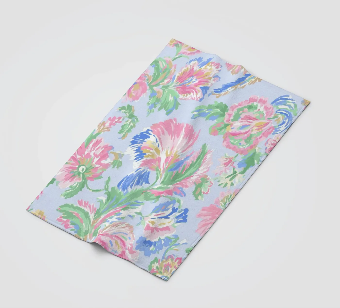 Romantic Flower Pattern Fleecedecke von treechild