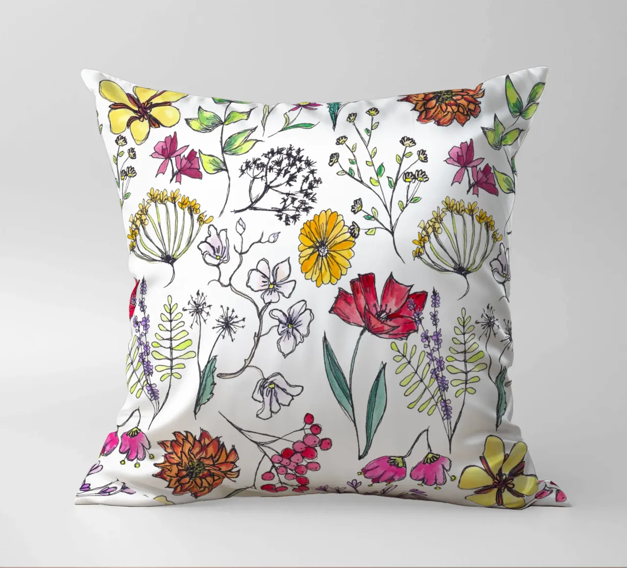 Wildblumen cuscino da Claudiabrueggen