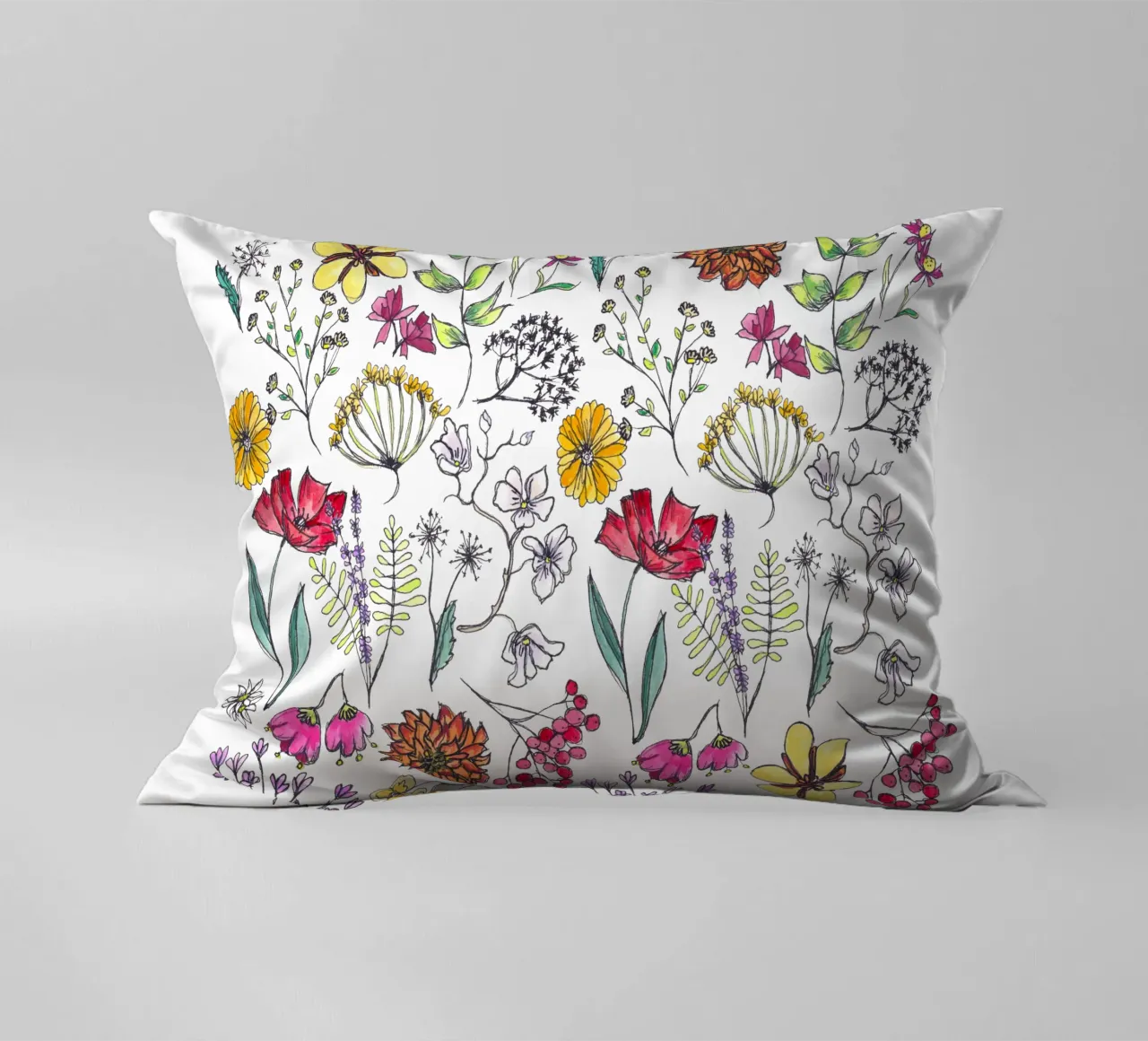 Wildblumen cuscino da Claudiabrueggen