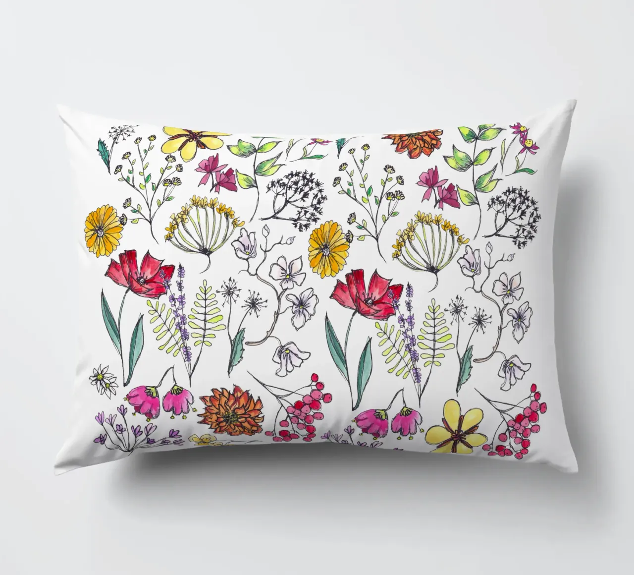 Wildblumen cuscino da Claudiabrueggen
