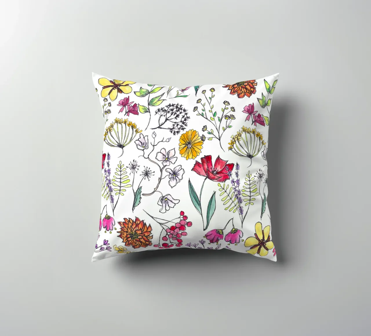 Wildblumen cuscino da Claudiabrueggen