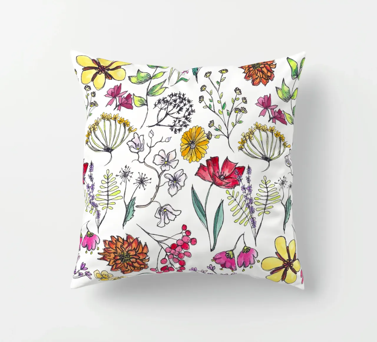 Wildblumen cuscino da Claudiabrueggen
