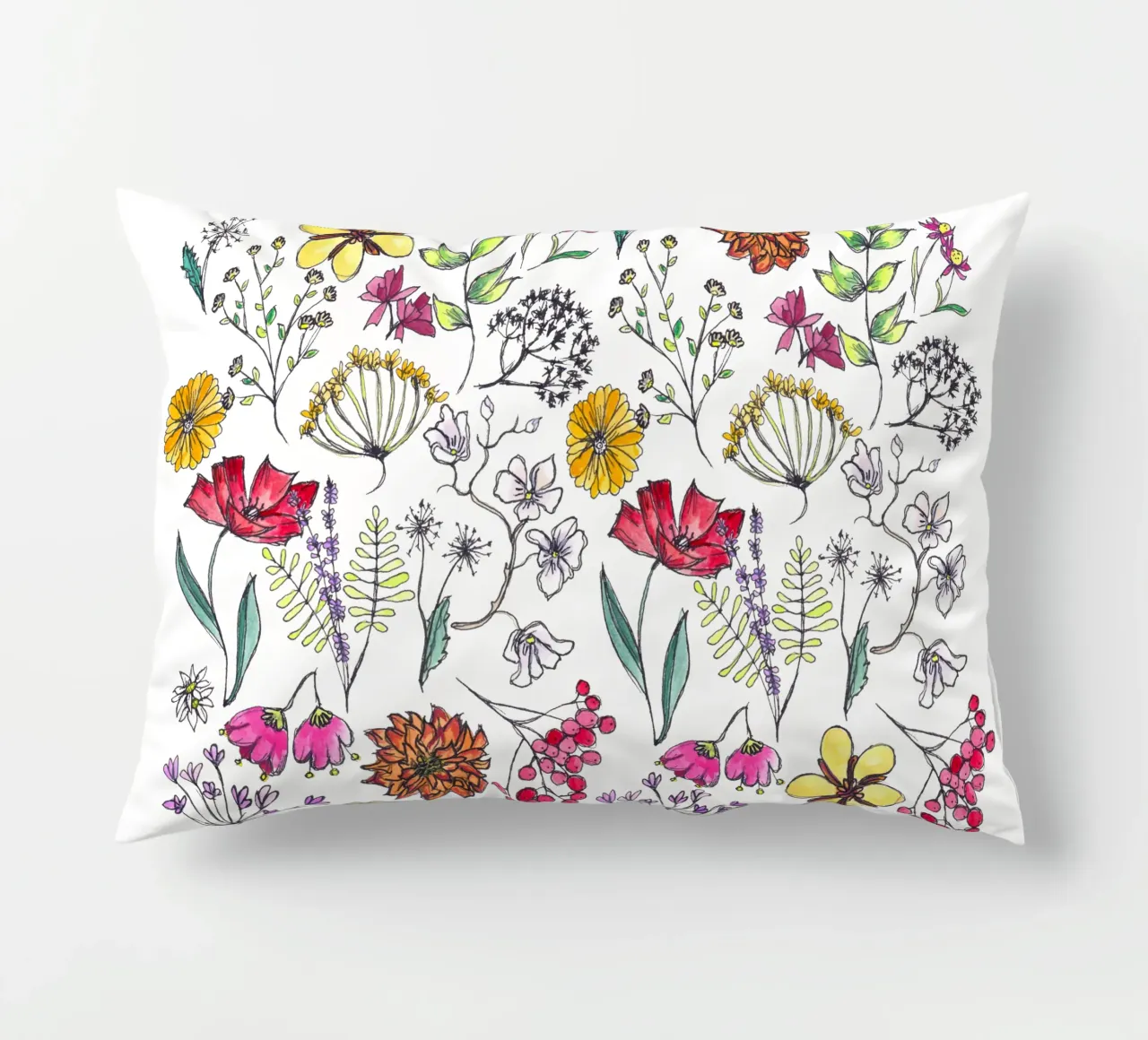 Wildblumen cuscino da Claudiabrueggen