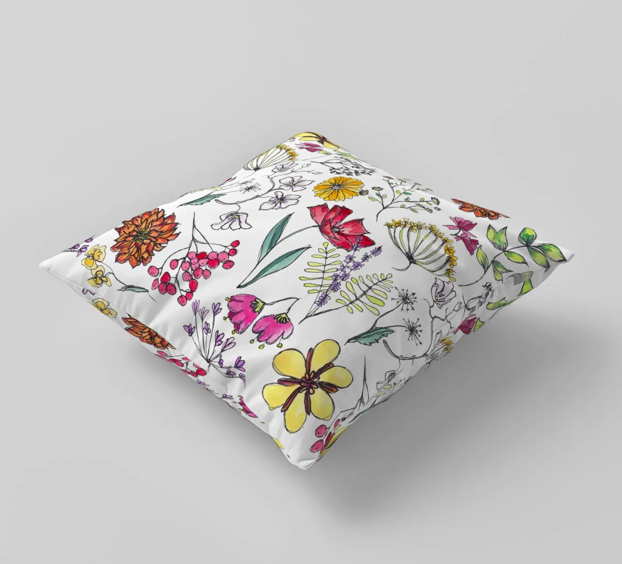 Wildblumen cuscino da Claudiabrueggen