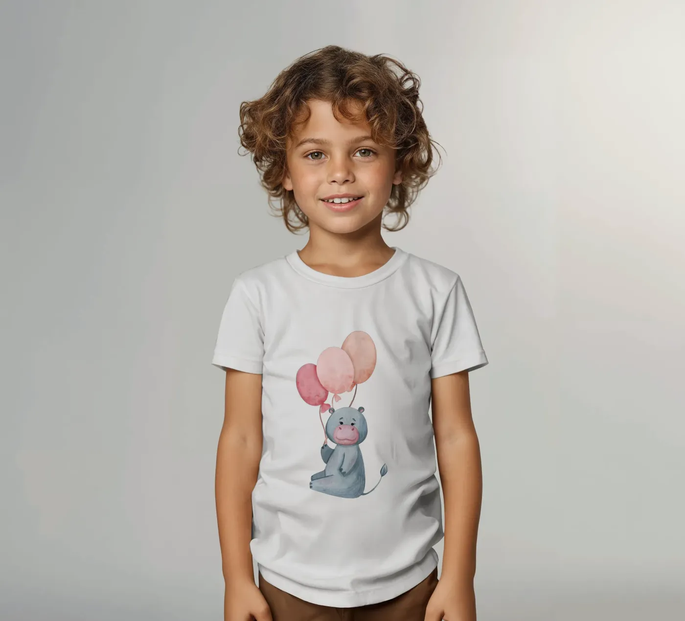 Ippopotamo t-shirt bambini da Doodle Dreams Art