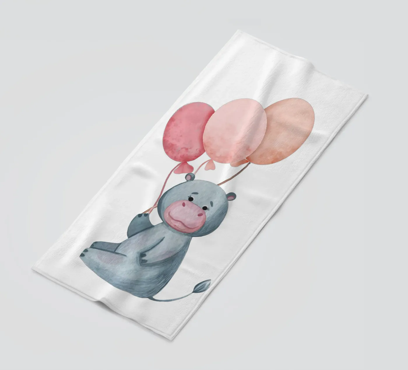 Ippopotamo telo mare da Doodle Dreams Art