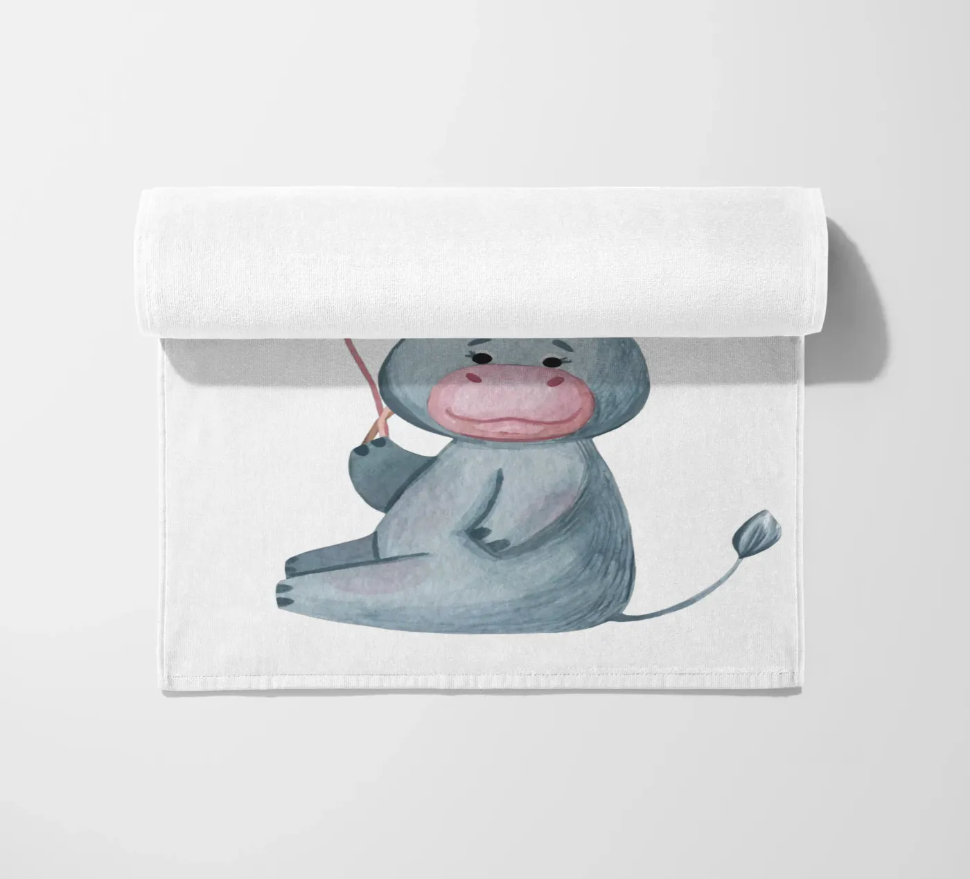 Ippopotamo telo mare da Doodle Dreams Art