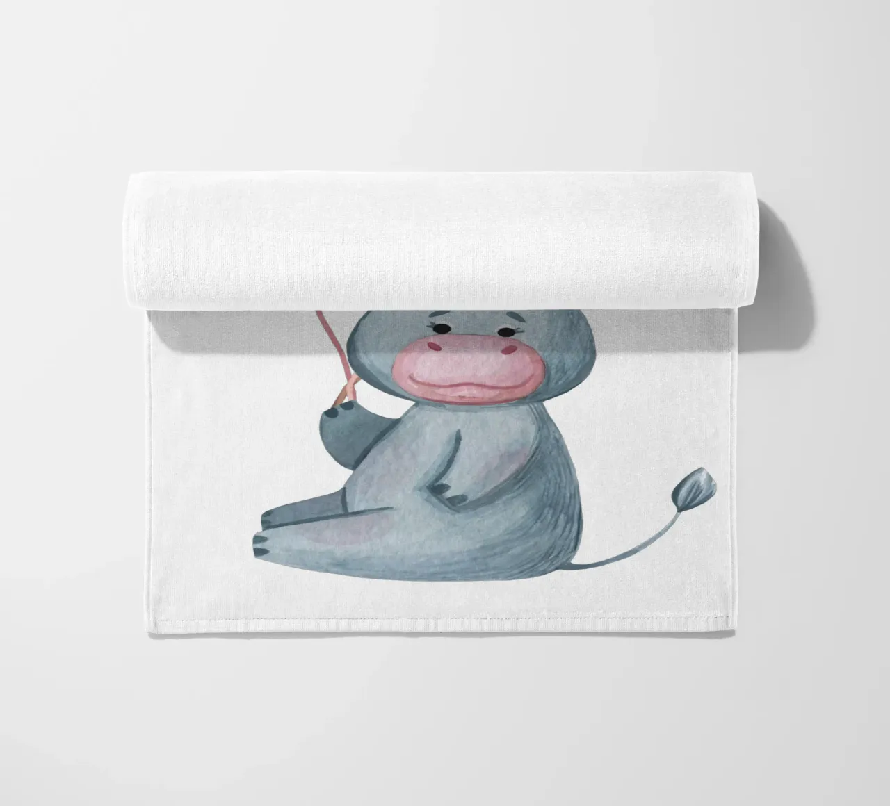 Ippopotamo telo mare da Doodle Dreams Art