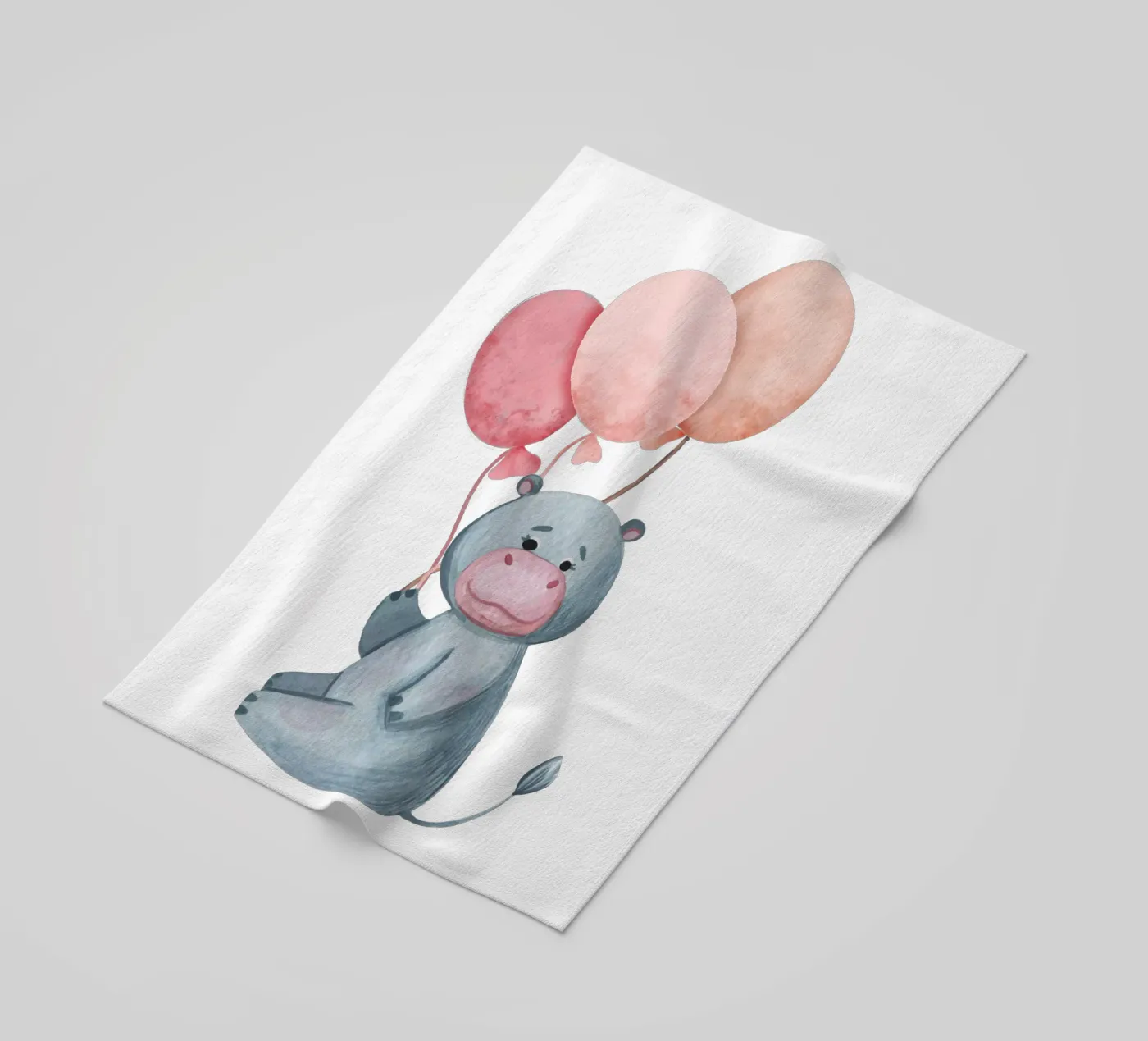 Ippopotamo telo mare da Doodle Dreams Art