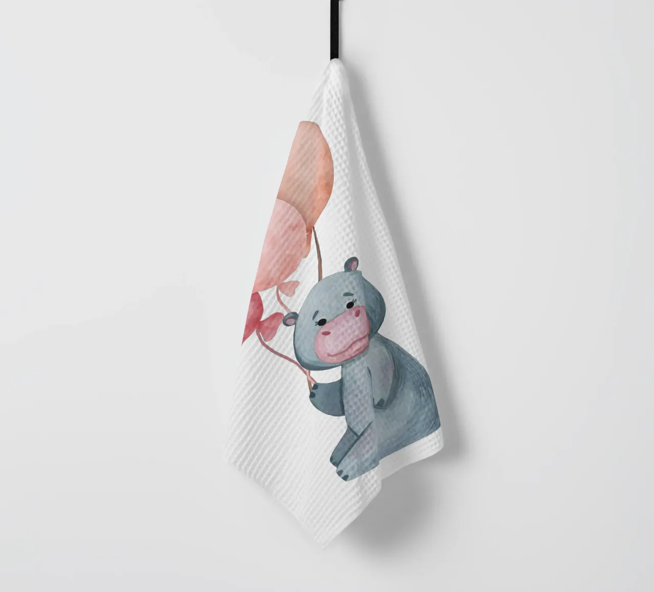 Ippopotamo canovaccio da cucina da Doodle Dreams Art
