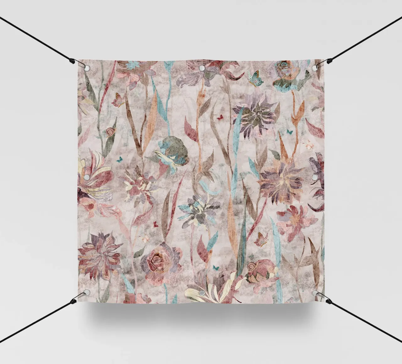 puzzle in fiore telo in pvc da Giulio Iurissevich