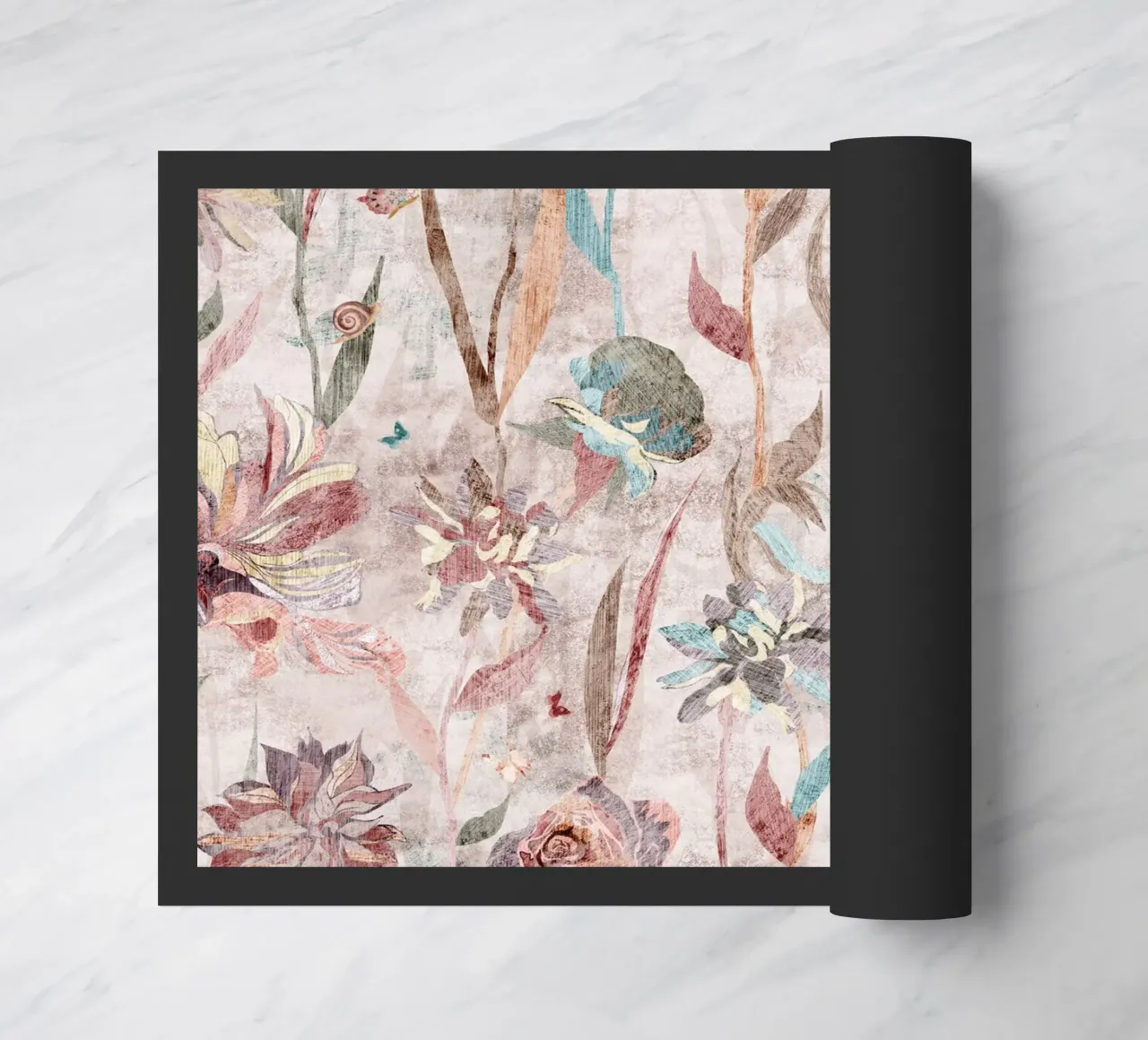 puzzle in fiore zerbino da Giulio Iurissevich