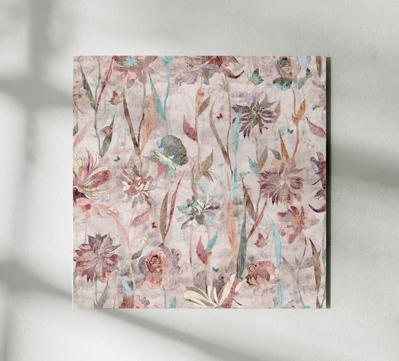 puzzle in fiore alluminio dibond da Giulio Iurissevich