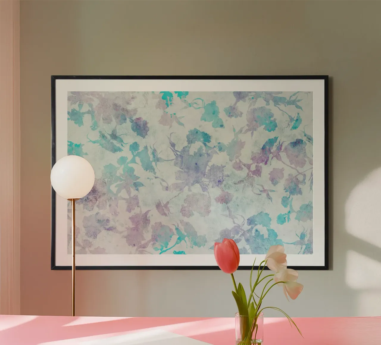 decorative 3 poster con telaio in legno da Giulio Iurissevich