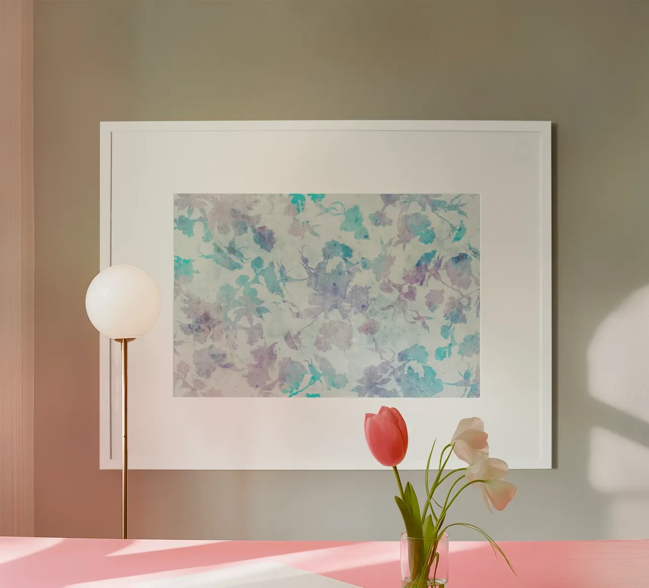 decorative 3 poster con telaio in legno da Giulio Iurissevich