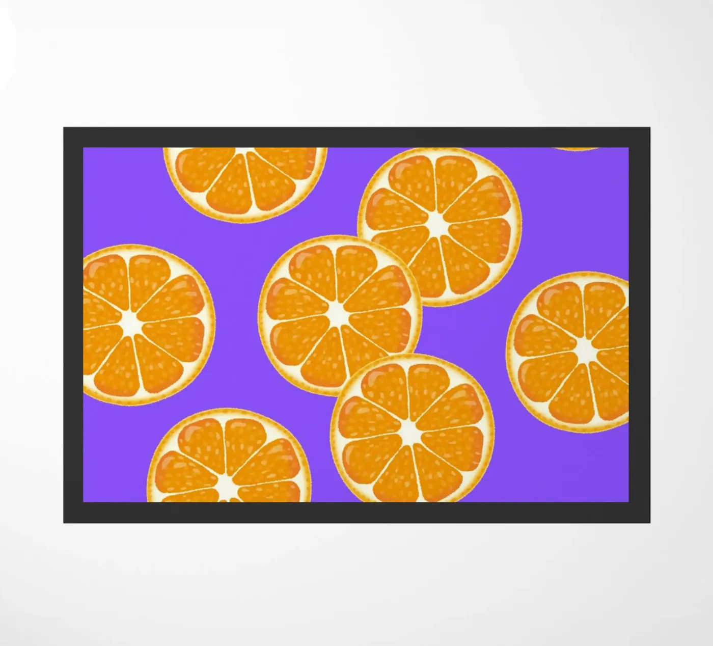 Oranges pattern Fußmatte von Happypatterns