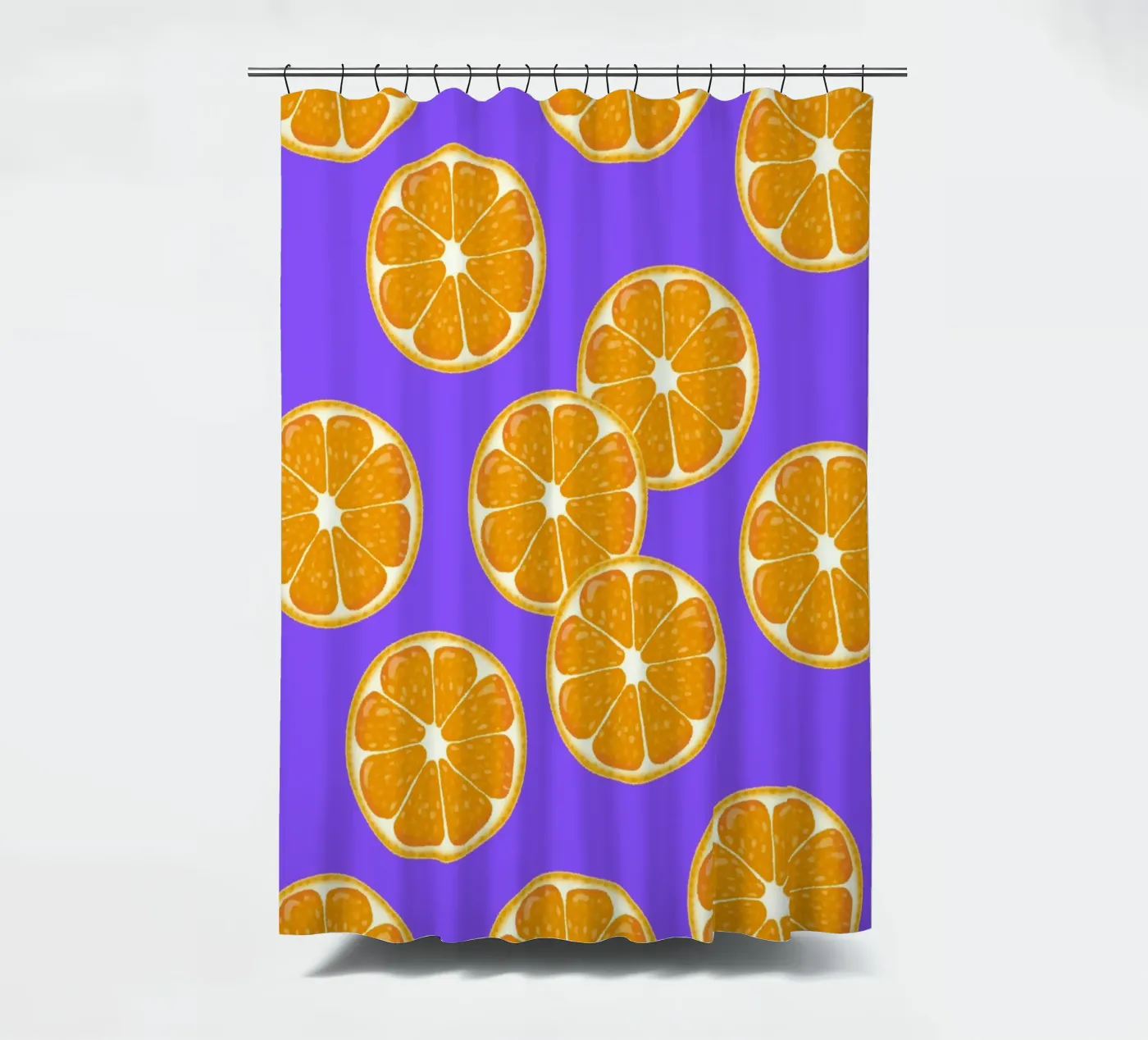 Oranges pattern douchegordijn van Happypatterns