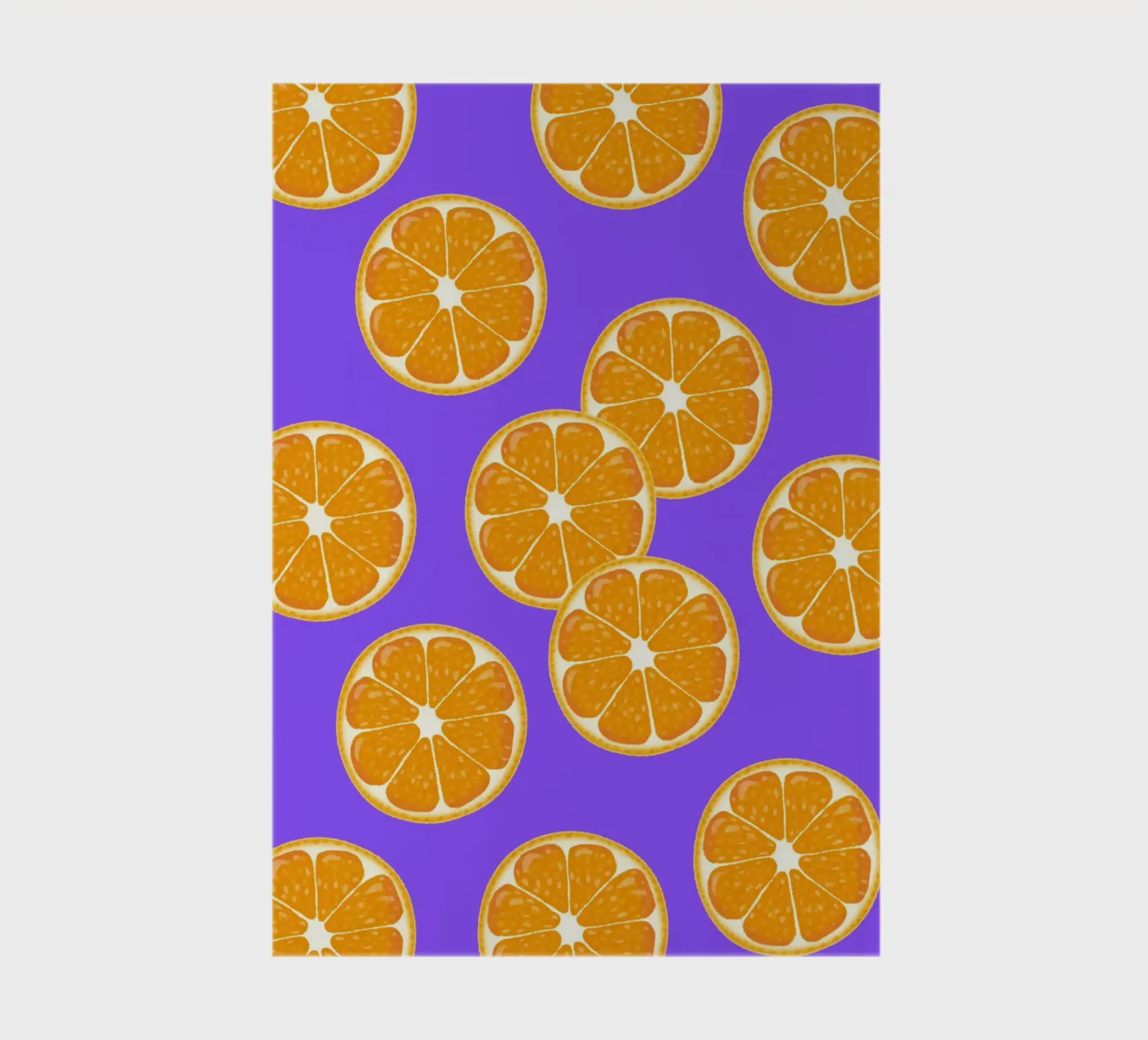 Oranges pattern quaderno da Happypatterns