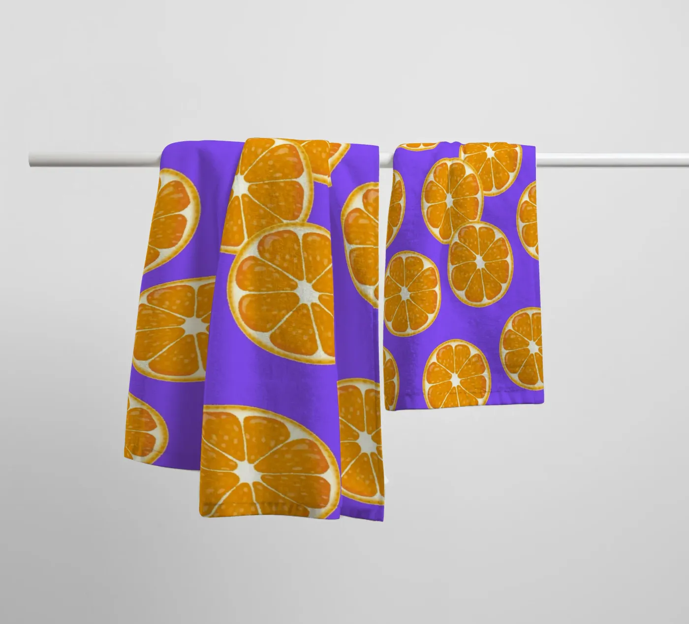 Oranges pattern Handtuch von Happypatterns