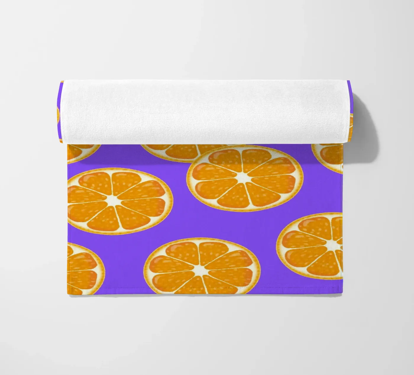 Oranges pattern strandhanddoek van Happypatterns