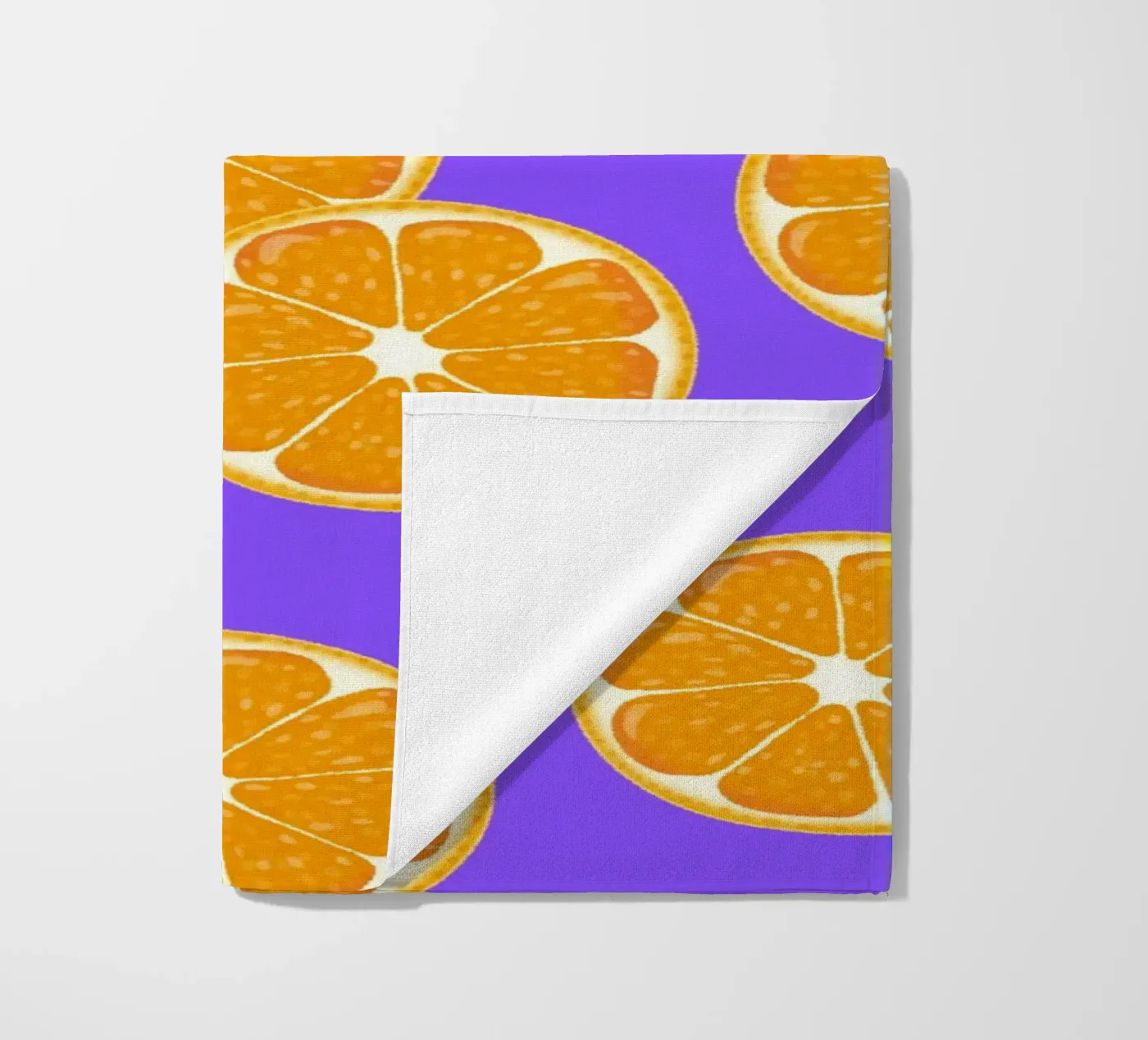 Oranges pattern strandhanddoek van Happypatterns