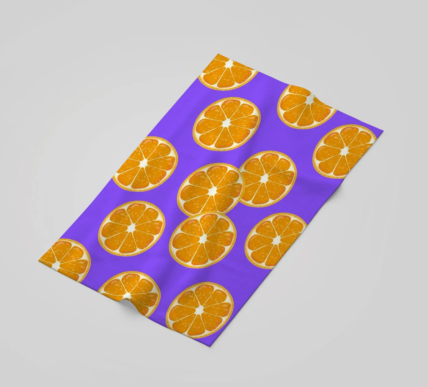 Oranges pattern strandhanddoek van Happypatterns