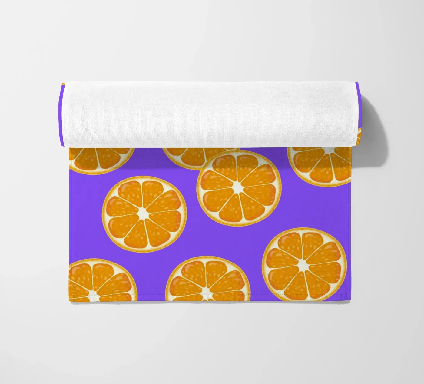 Oranges pattern strandhanddoek van Happypatterns