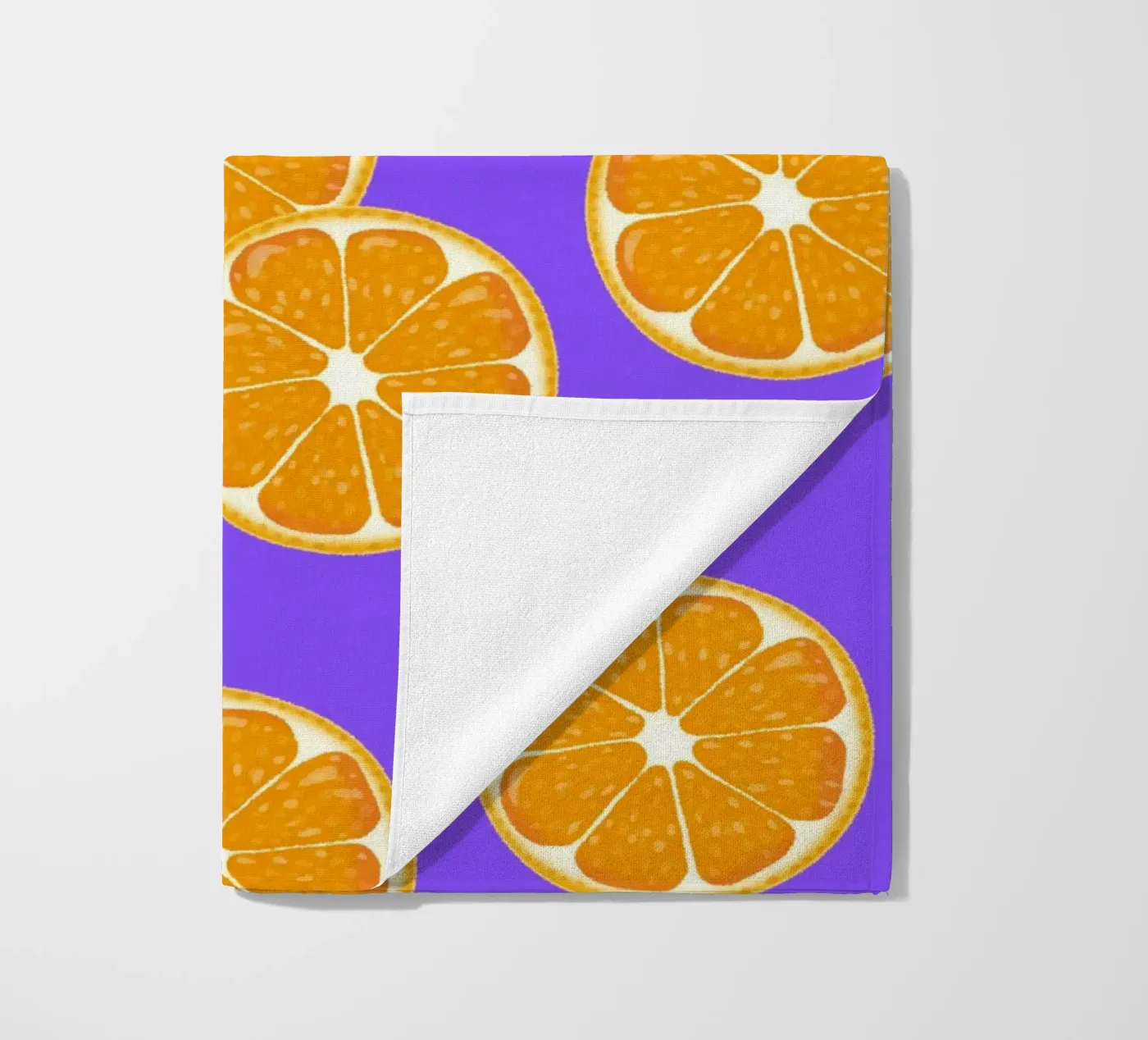 Oranges pattern strandhanddoek van Happypatterns