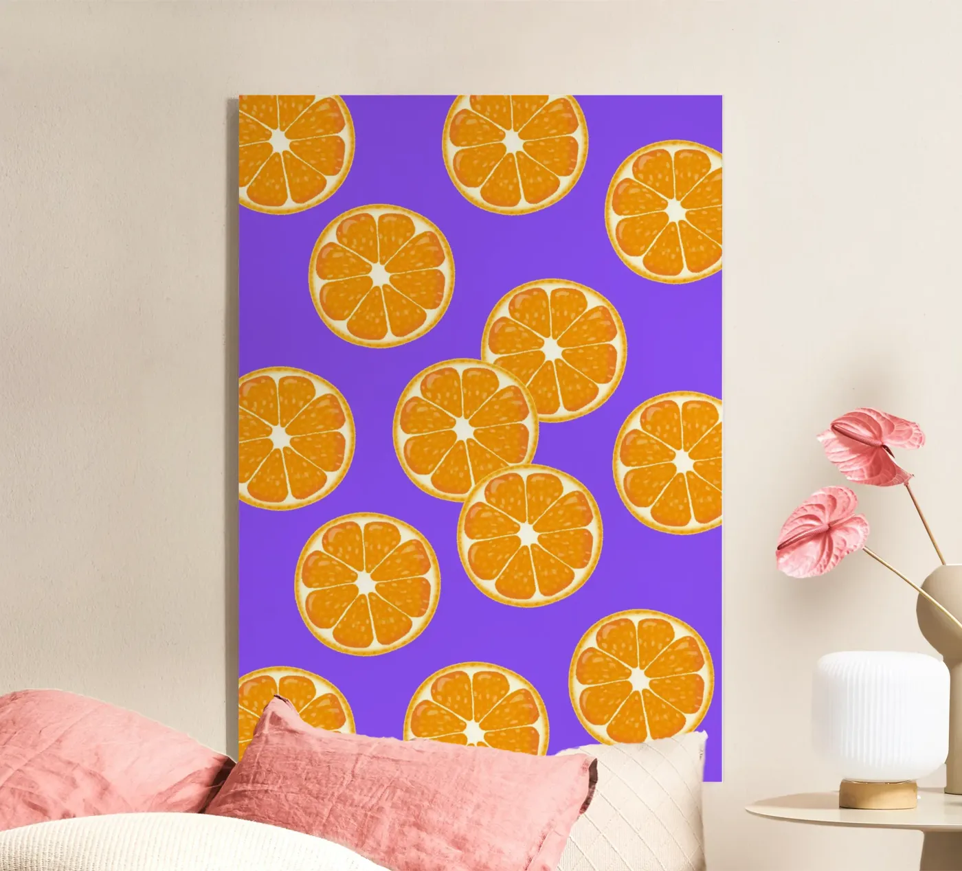 Oranges pattern acryl van Happypatterns