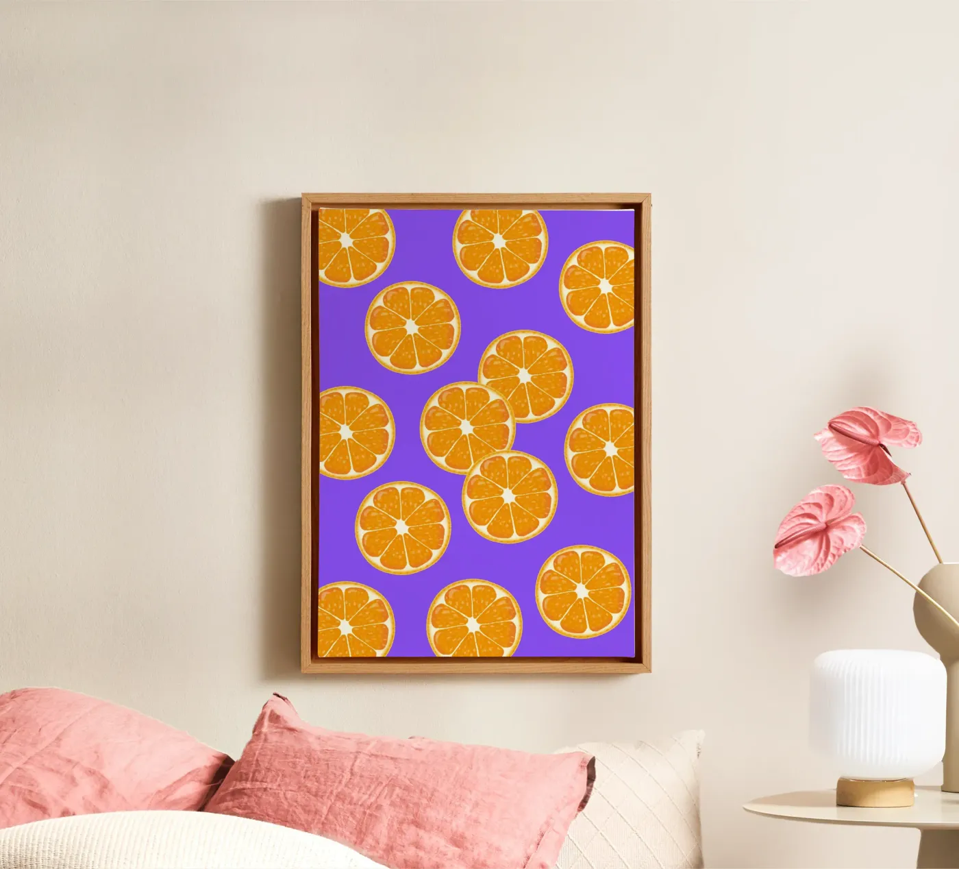 Oranges pattern toile de Happypatterns